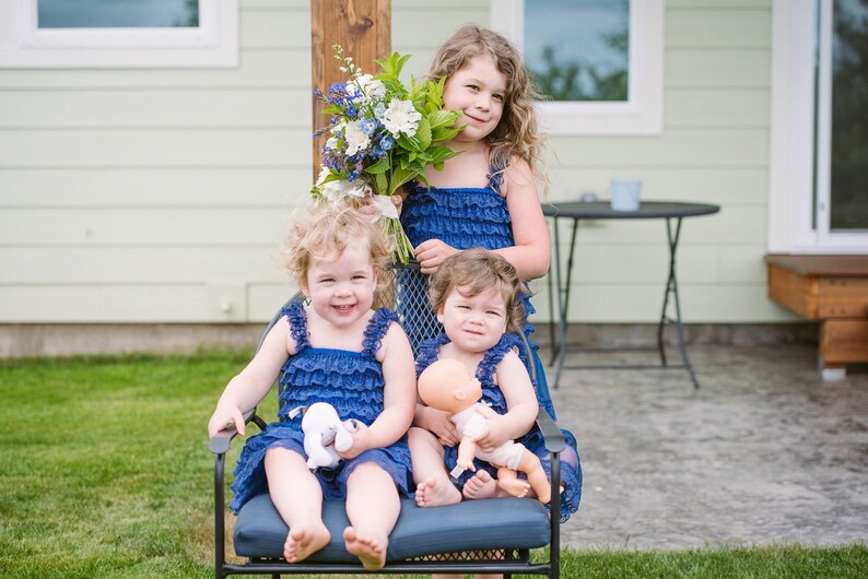 Vintage Flower Girl Dress Navy Rustic Flower Girl Dress Lavender Ivory Champagne Coral White Aqua Coral Jr Bridesmaid Grey Flower Girl
