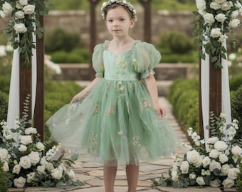 green floral toddler dress Green Toddler Dress| High-Quality Styles