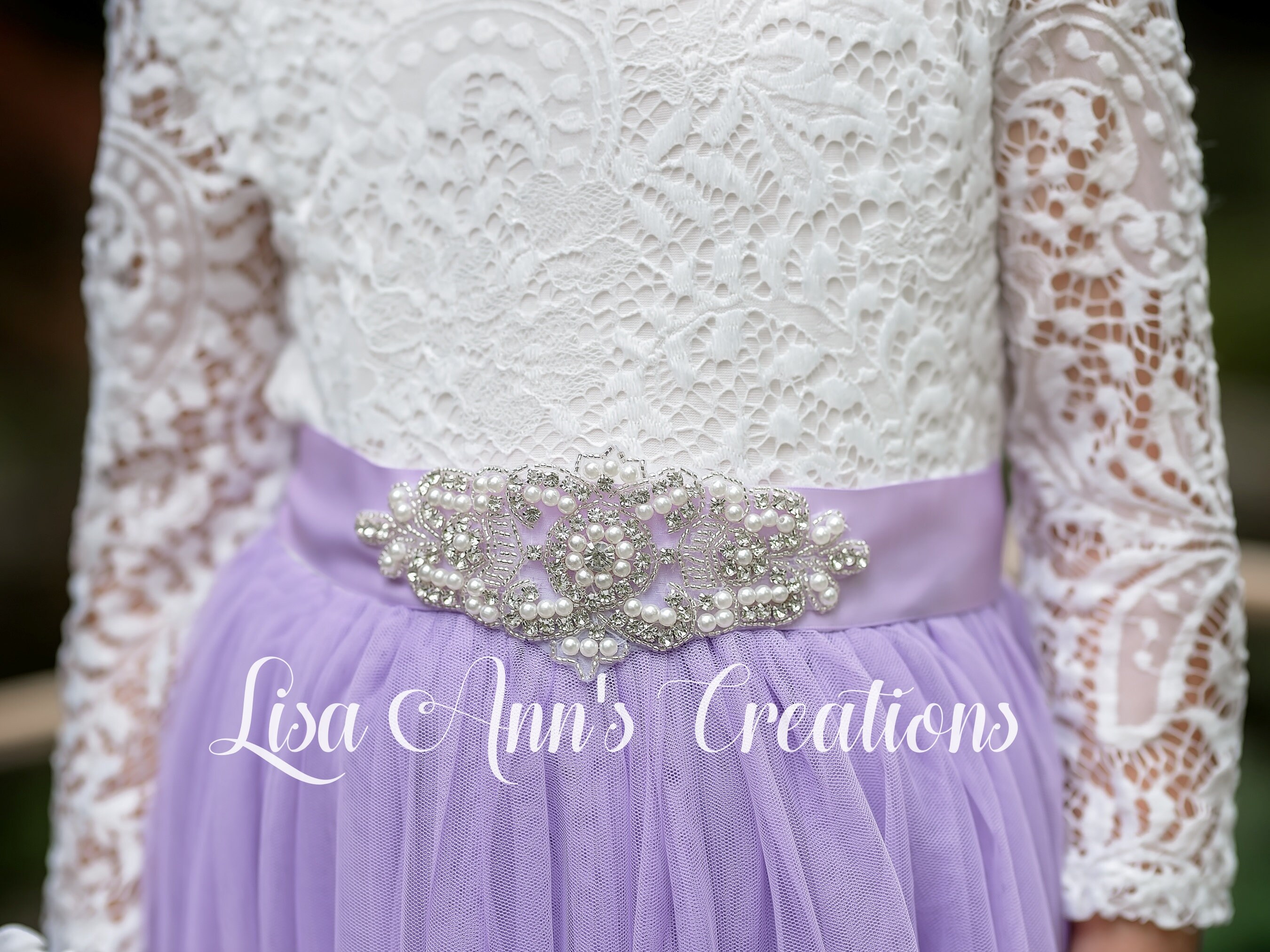 Flower Girl Dress Lavender Flower Girl Lilac Flower Girl Tulle