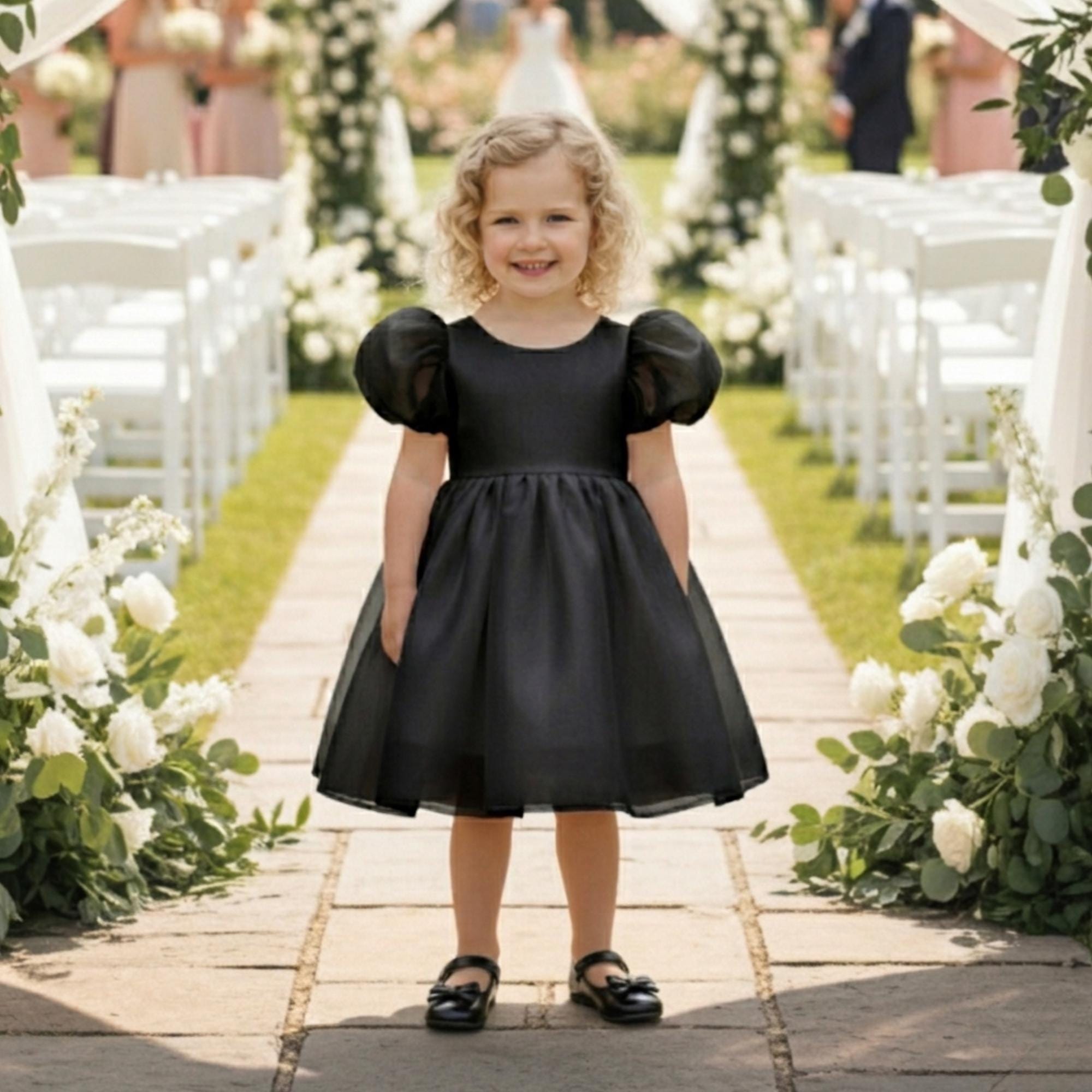 Short Black Puffy Dress - Etsy