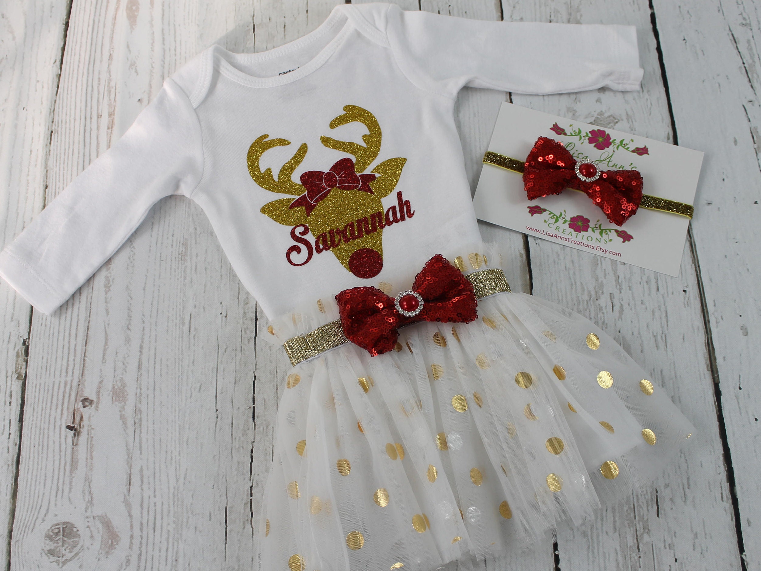 baby girl reindeer outfit