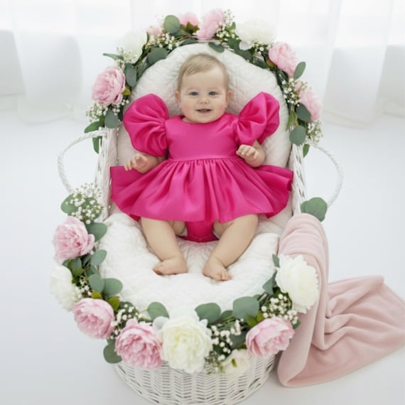 luxury baby dress Luxury Baby Girl Floral Birthday Party Princess Dress