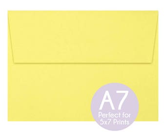 yellow a7 envelopes etsy