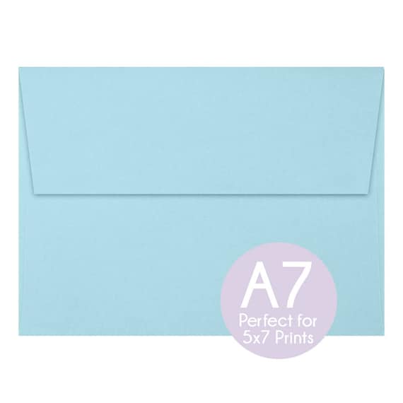 pastel blue a7 5x7 envelopes 5x7 invitation envelopes etsy