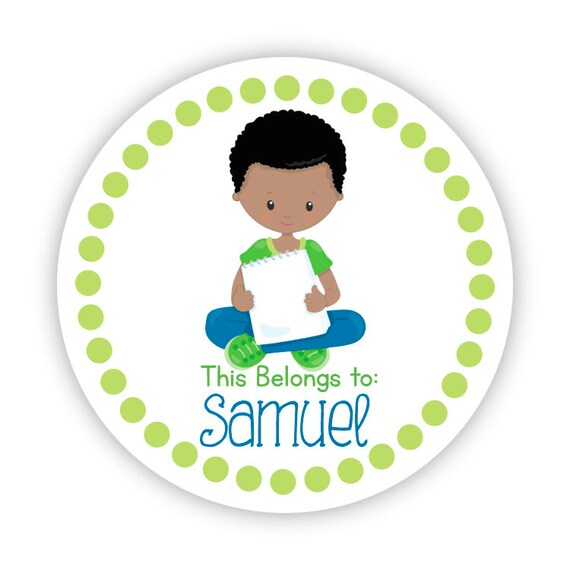 Kids Art Personalized Stickers Green Boy Artist Lime Etsy Kids Art Personalized Stickers Green Boy Artist Lime Etsy
