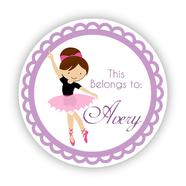 Name Stickers Cute Purple Ballet Girl Ballerina Etsy Name Stickers Cute Purple Ballet Girl Ballerina Etsy