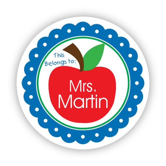 Personalized Name Stickers Kids Blue And Red Teacher Etsy Personalized Name Stickers Kids Blue And Red Teacher Etsy
