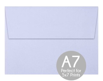 Orchid Purple - A7 5x7 Envelopes - 5x7 Invitation Envelopes, Perfect for 5x7 Photo Cards and Invitations, A7 Wedding Envelopes - Set of 8