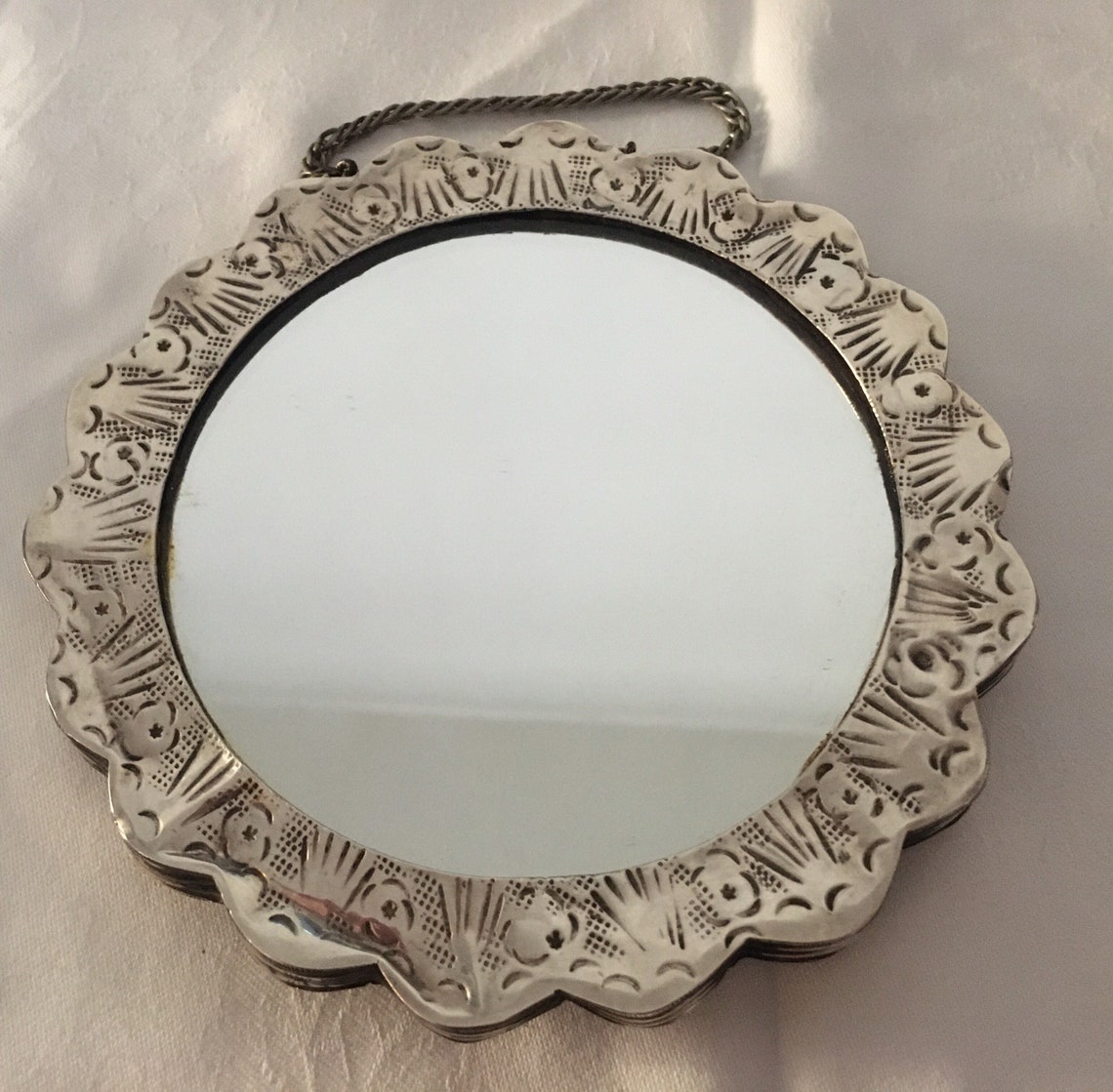 Turkish Wedding Mirror Silver Etsy