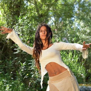 Open Shoulder Pixie Top, Woodland Top, Dance Top, Sexy Boho Top, Elven Top, Fairy Top, Goddess Top, Elf Top, Boho Festival Top
