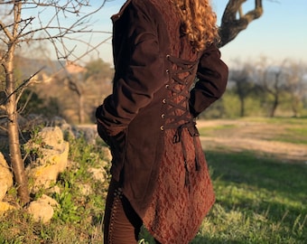 Manteau victorien, manteau steampunk, veste d'hiver fée, veste lutin, veste de festival, vêtements tsiganes, vêtements Burning Man, Boho Goa Boho