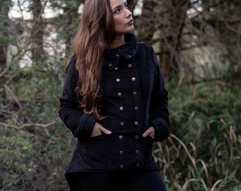Victorian Steampunk Coat with Fairy-Inspired Design – Unique Alternative Outerwear