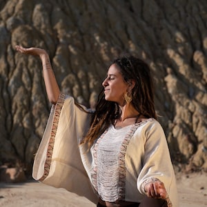 Bohemian Poncho Top, Free Size