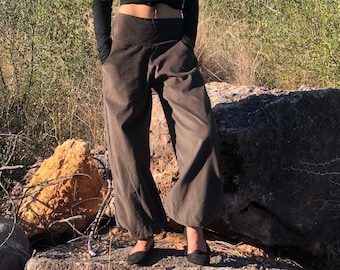 Corduroy Trousers, High Waist Pants, Harem Pants, Yoga Trousers, Aladdin Trousers, Afghan Trousers, Baggy Pants, Bohemian Pants