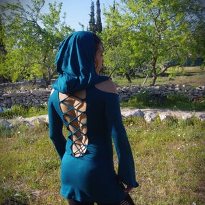 Bohemian Summer Dress, Steampunk Dress, Boho Dress, Goa Dress, Elf Dress, Elven Dress, Festival Dress, Burning man Dress, Bohemian
