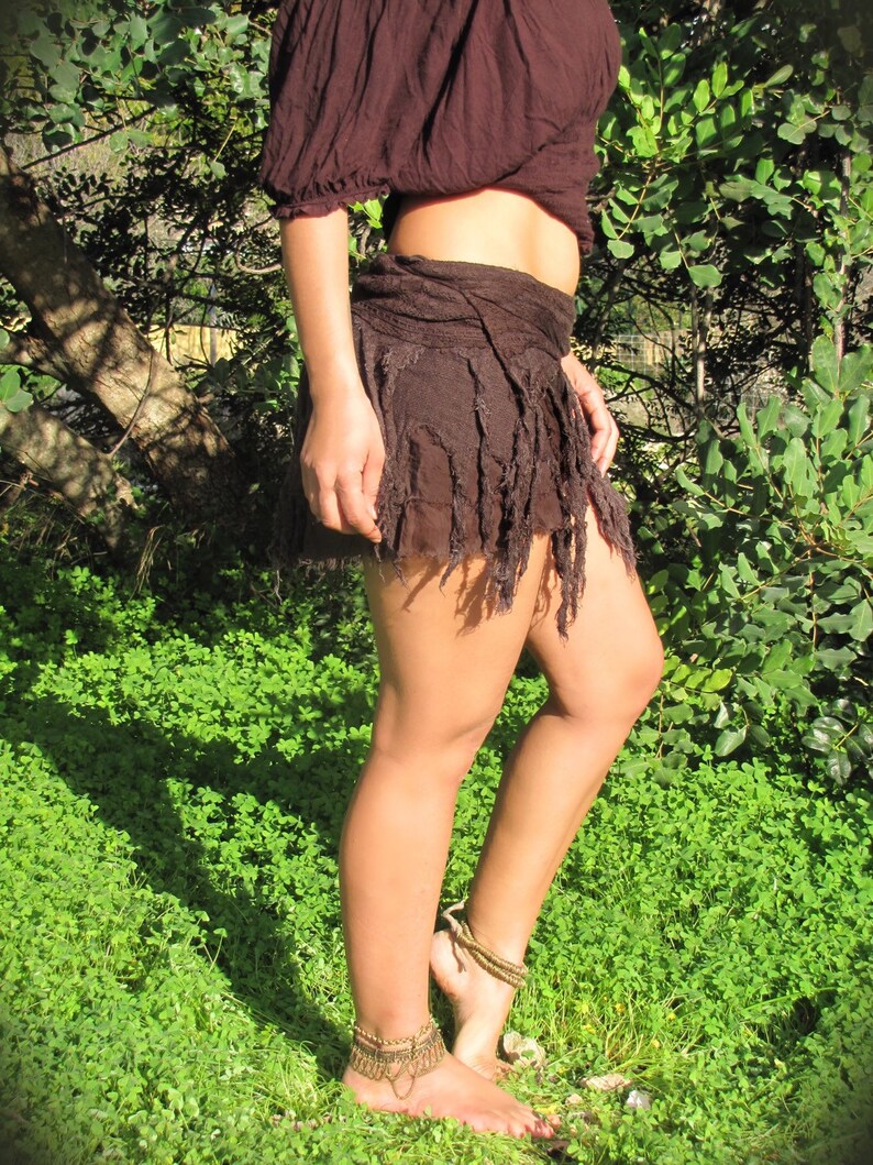 Pixie Skirt Gypsy Skirt Burning Man Skirt Bohemian Skirt Forest Skirt Fairy Skirt Tribal Skirt Fringe White Skirt Tarzan Skirt
