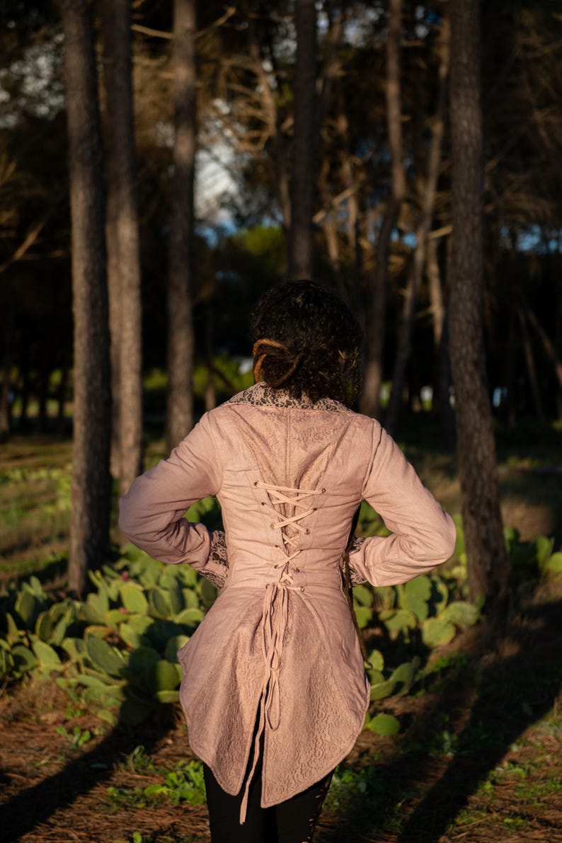 Victorian Steampunk Coat with Fairy-Inspired Design – Unique Alternative Outerwear image 9