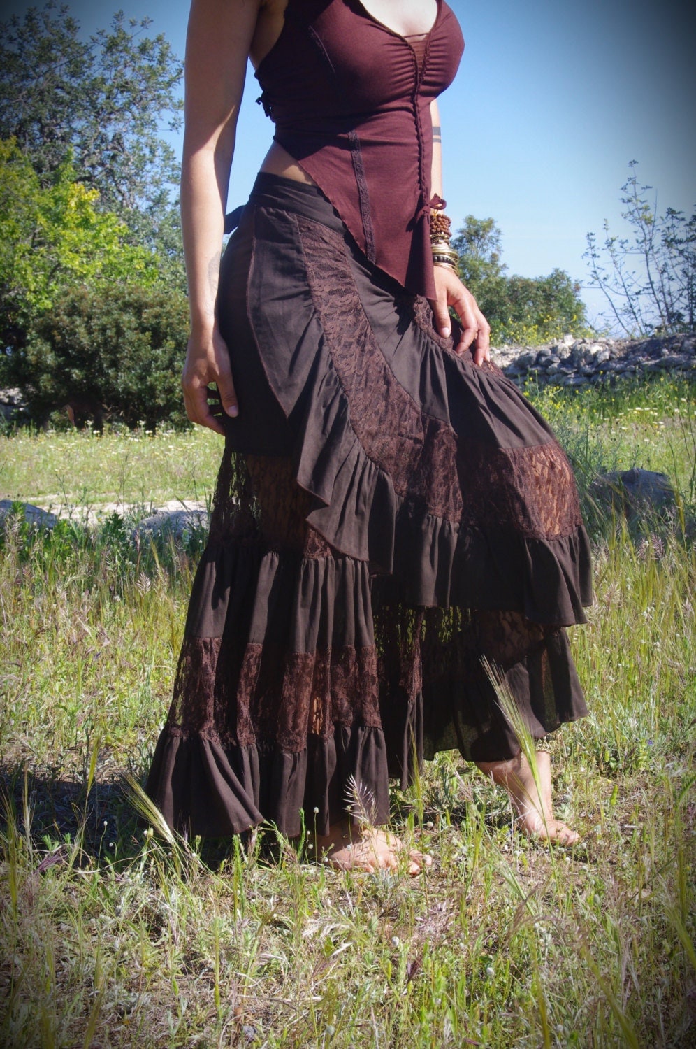 Lunares Flamenco Dance Skirt - Everything Flamenco