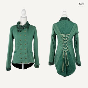 Victorian Steampunk Coat with Fairy-Inspired Design – Unique Alternative Outerwear image 15