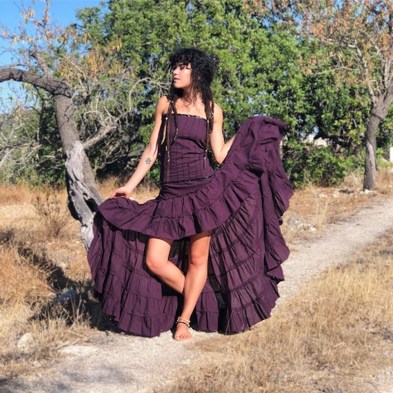 chinese dress ladies Flamenco Boho Wrap Maxi Dress