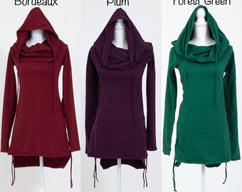 ワンピース FLARE UP Hooded High Neck Dress 5BJH1203 5d-x-stellar-dust-cowl-hooded-