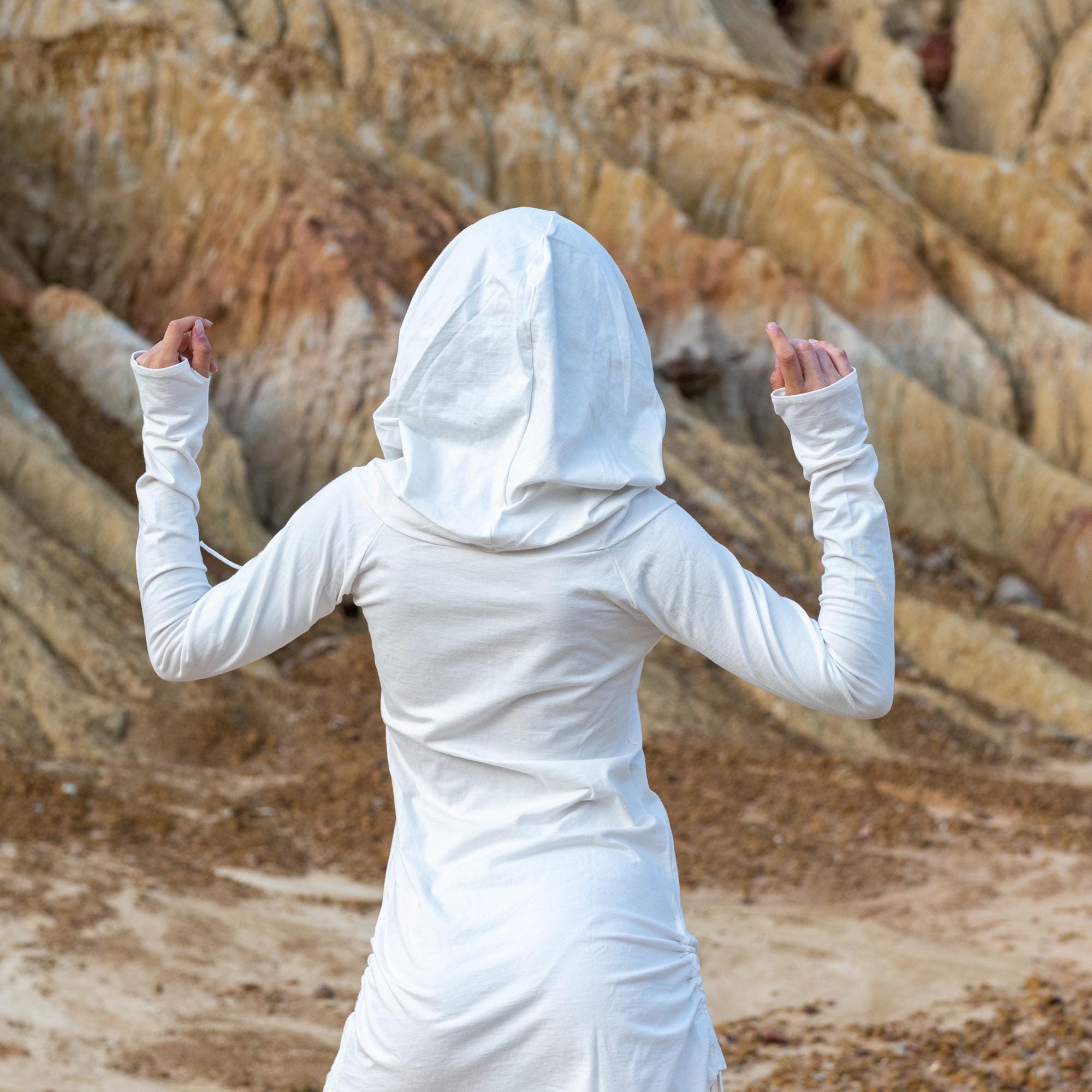 【elfelfelfarchives】RAGLAN L LOGO DRESS [CHACOL] Cowl Neck Dress, Convertible High Low Short Dress, Fairy