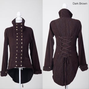 Victorian Steampunk Coat with Fairy-Inspired Design – Unique Alternative Outerwear image 13
