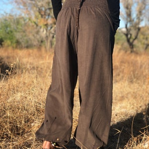 Corduroy broek, hoge taille broek, harembroek, yogabroek, Aladdin broek, Afghaanse broek, wijde broek, Boho broek afbeelding 6