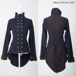 Victorian Steampunk Coat with Fairy-Inspired Design – Unique Alternative Outerwear image 12