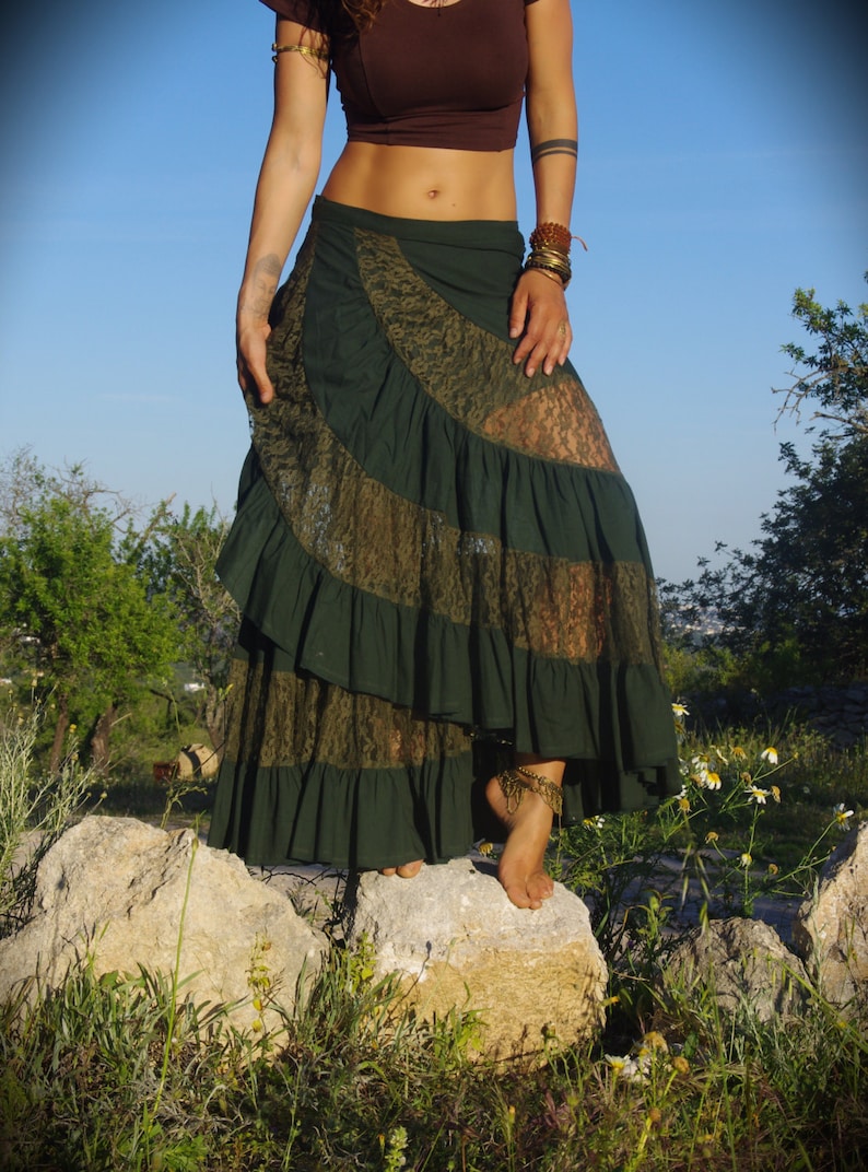 long spanish skirt