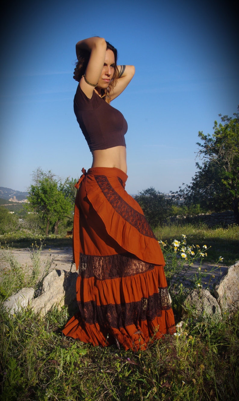 boho gypsy maxi skirt