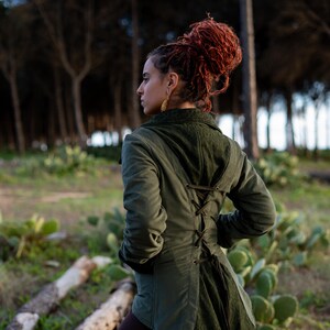 Victorian Steampunk Coat with Fairy-Inspired Design – Unique Alternative Outerwear image 10