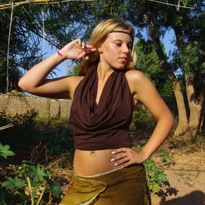 Fairy-hoodie: crop top pixie met capuchon