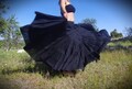 Flamenco Black Witch Skirt, Gypsy Skirt, Bohemian Skirt, Belly Dance Skirt, Long Sufi Skirt, Burlesque Skirt, Fairy Skirt, Gothic Skirt product logo