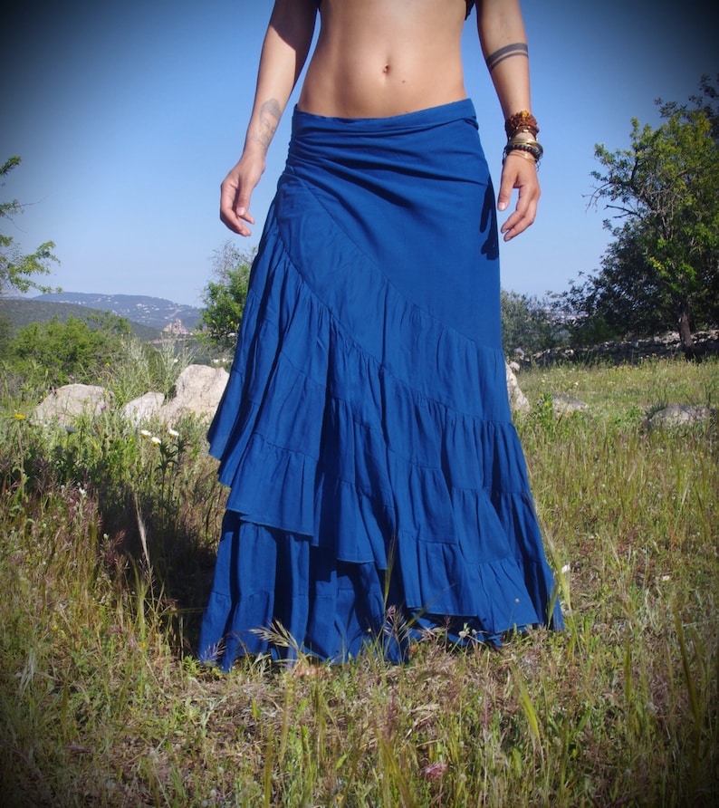 Gypsy Long Skirt Maxi Skirt Wrap Skirt Dancing Skirt Etsy