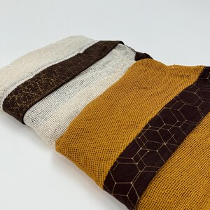 Bohemian Kimono: Tribal Festival Cardigan with Gold Block Print image 12