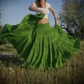 Cotton Maxi Skirt: Bohemian Flamenco Belly Dance Skirt product logo