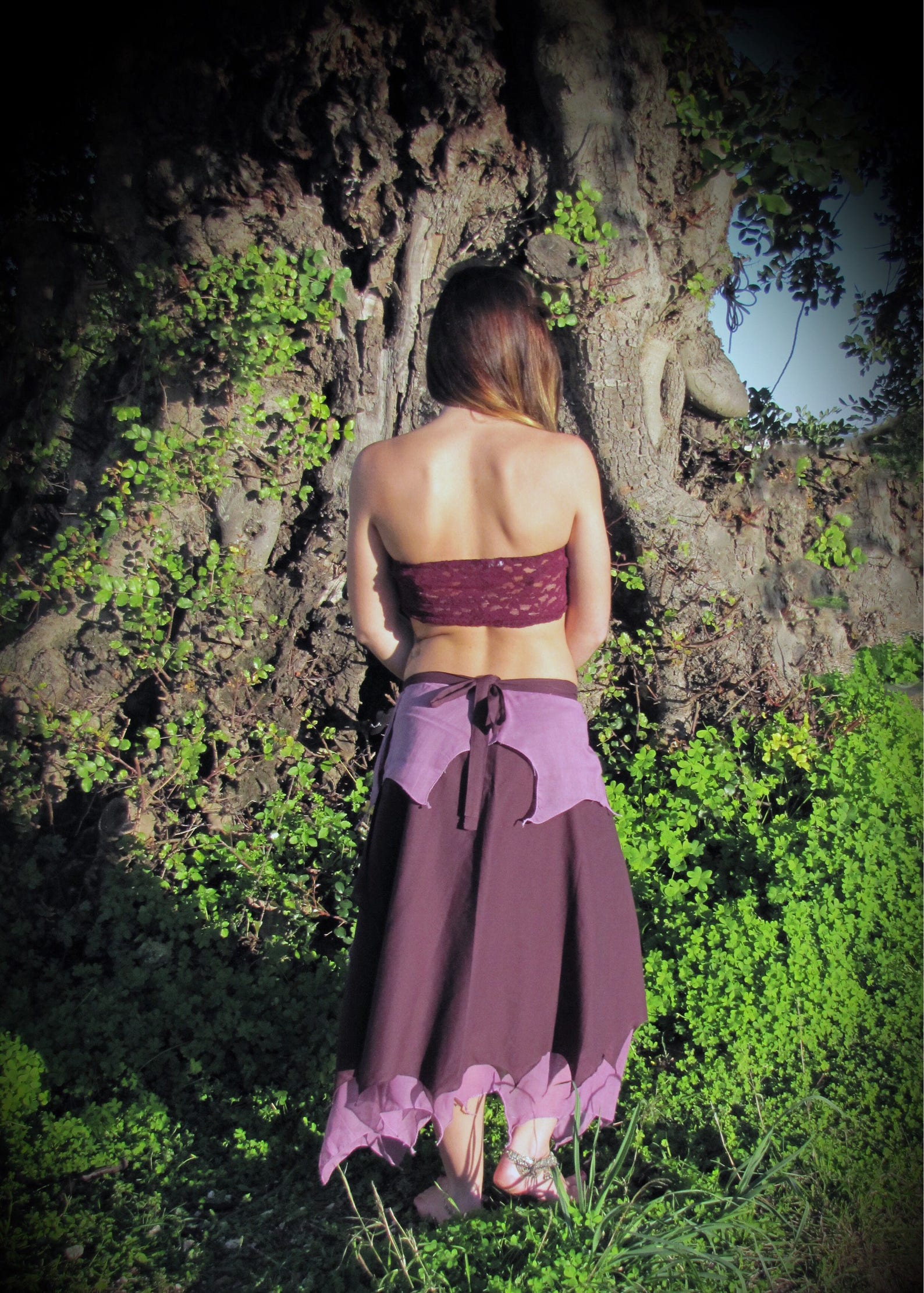 Fairy Pixie Skirt Purple Elf Skirt Elven Skirt Forest Etsy