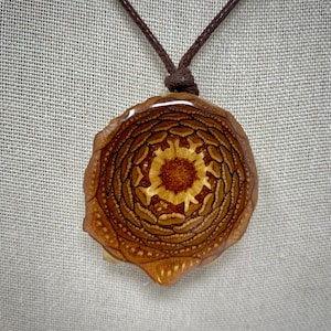 Pinecone Pendant Necklace, Natural Designs, Sacred Geometry, Third Eye, Mandala, Bohemian Style, Hippie