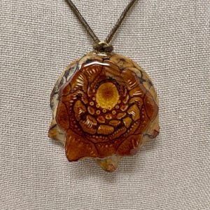 Pinecone Pendant Necklace, Natutal Design, Epoxy Inlay, Natural Designs, Sacred Geometry, Third Eye, Mandala, Bohemian Style, Hippie