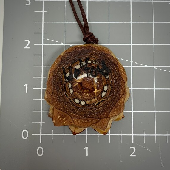Pinecone Pendant Necklace, Pearl White Epoxy Inlay, Natural Pinecone Pendant Necklace, Pearl White Epoxy Inlay, Natural