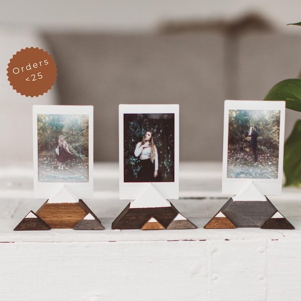 Mountain Wooden Photo Holders | Wanderlust + Adventure Gift