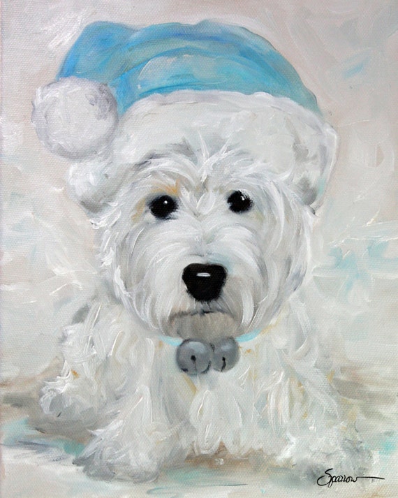 PRINT Westie West Highland Terrier Dog 