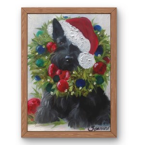 Printable Digital Download Scottish Terrier Scottie Holiday Dog Pet ...