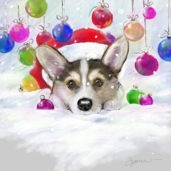 Christmas dog prints Clearance