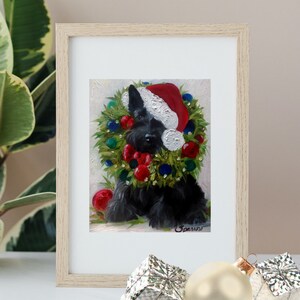 Printable Digital Download Scottish Terrier Scottie Holiday Dog Pet ...