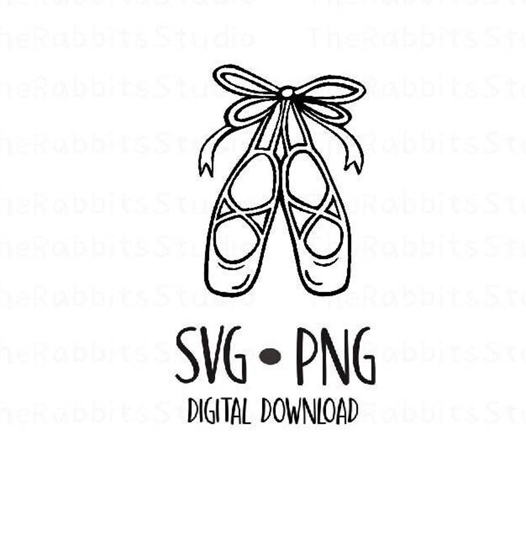 Ballerina Svg Ballet Shoes Svg Ballet Svg Cut File Digital Etsy