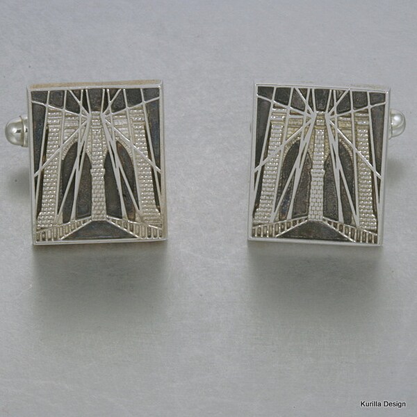 Brooklyn Bridge Sterling Cufflinks