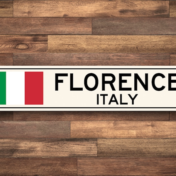 Italy Flag Sign, Metal Sign, City Name Sign, Custom Italy City Sign, Country Flag Art, Italy Travel Souvenir, Italian City, Quality Aluminum