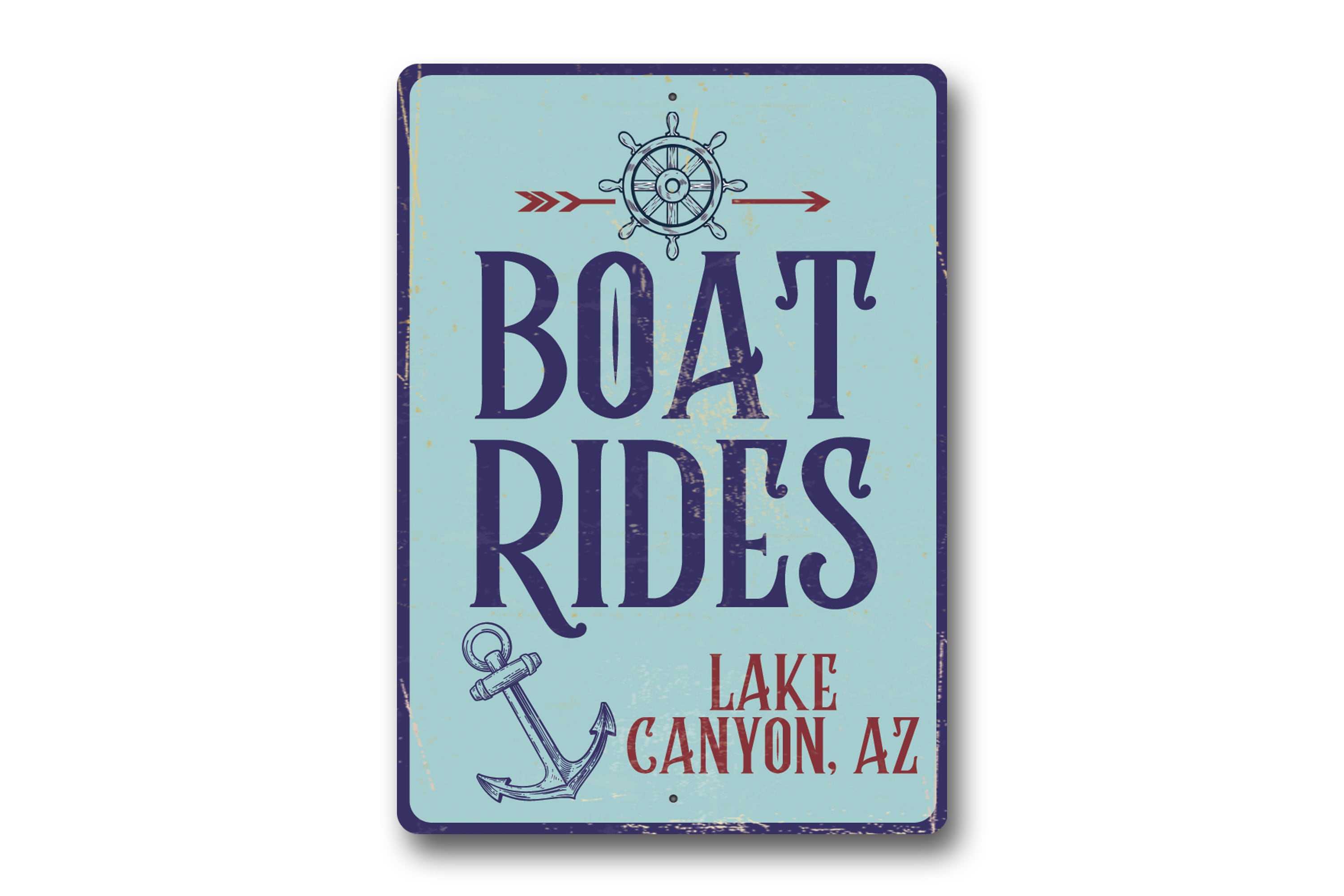 Boay Ride Sign Custom Boat Rides Aluminum Sign, Lake House Decor - Etsy